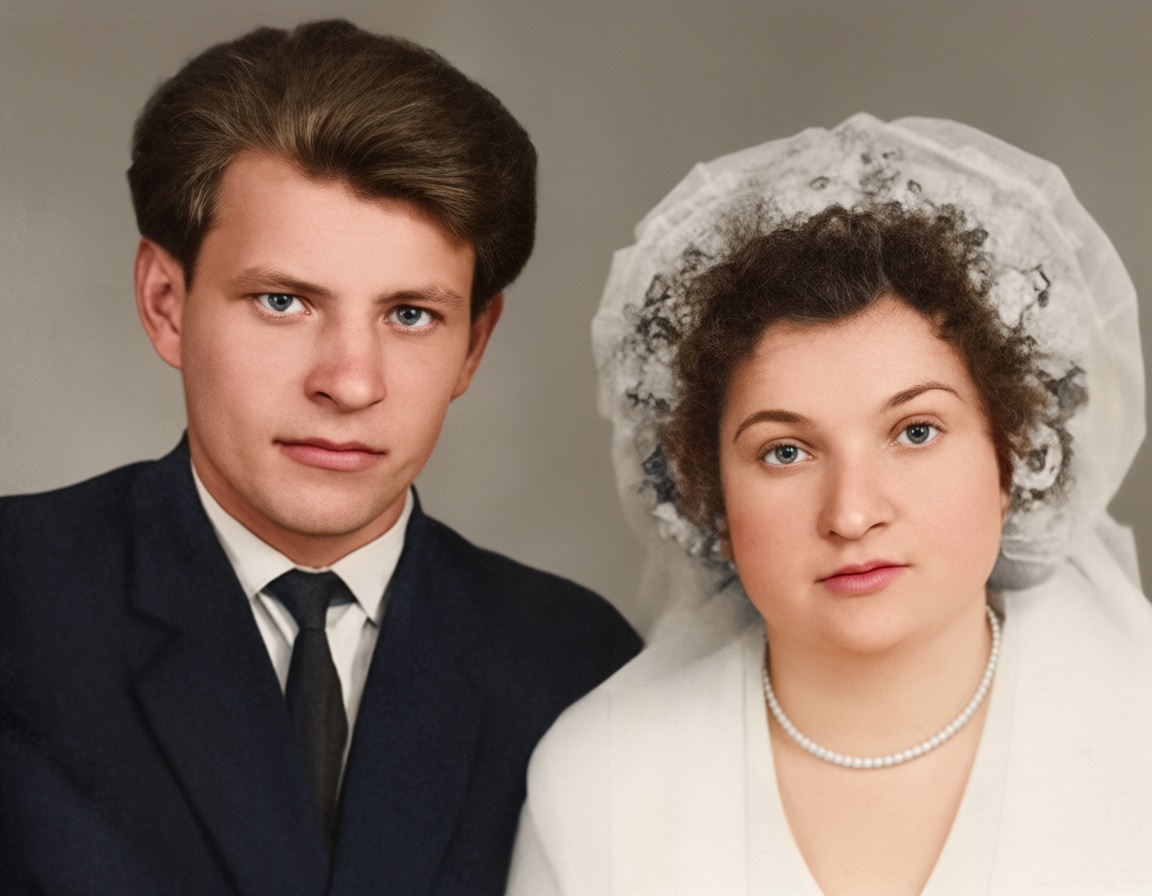 Та же фотография после реставрации сервисом Mnemona